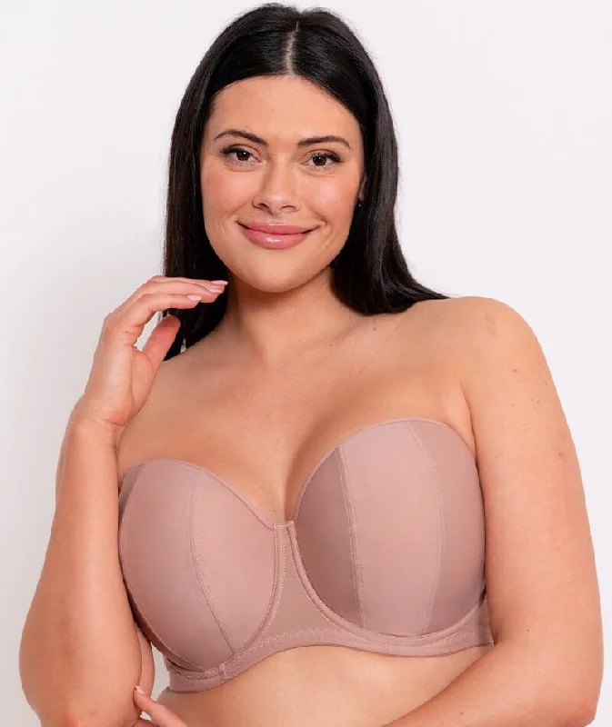 Curvy Kate Luxe Strapless Bra - Latte Cool Women's Skate