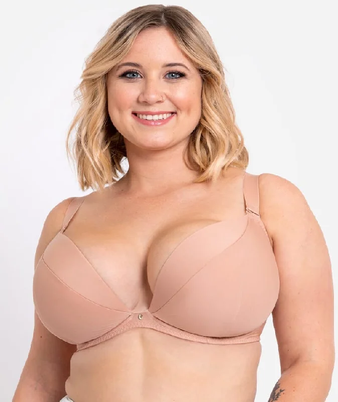 Curvy Kate SuperPlunge Multiway Plunge Bra - Latte Traditional Women's 