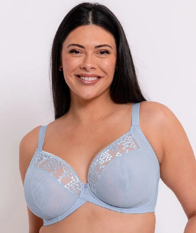 Curvy Kate Centre Stage Full Plunge Bra - Icy Blue Disco