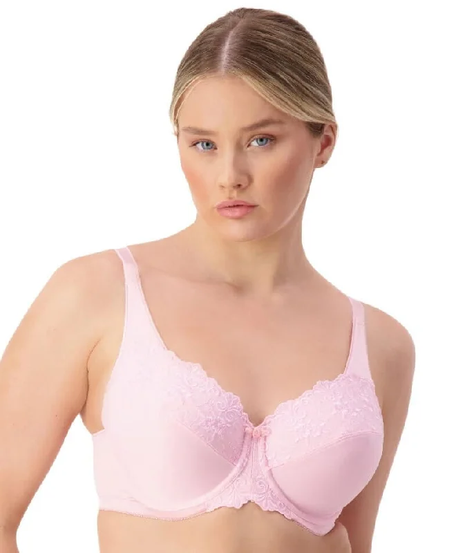 Triumph Embroidered Minimizer Bra - Framboise Cozy Women's Sherpa - lined