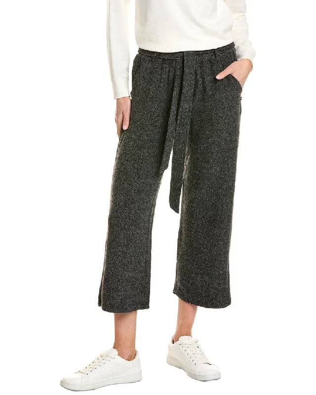 Sol Angeles Brushed Boucle Crop Tie Pant Sporty Women's Athleisure 