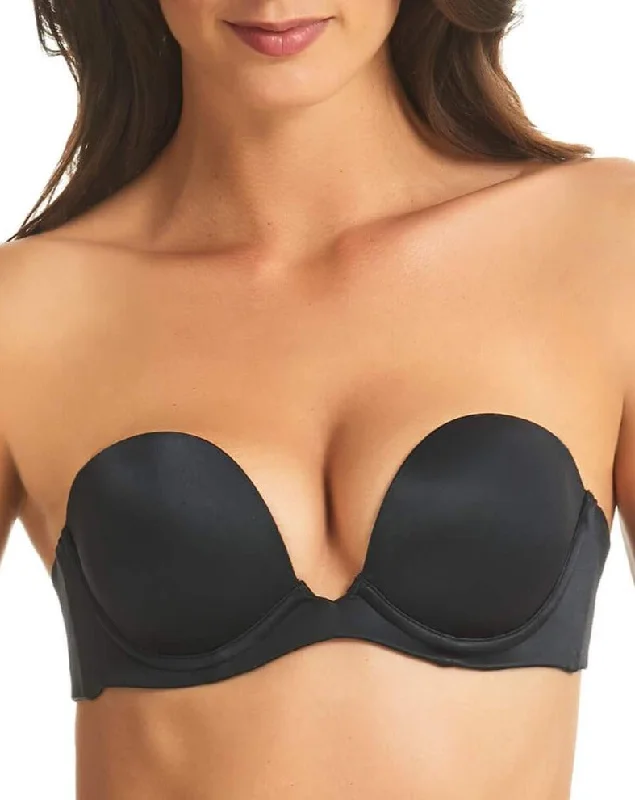 Finelines Refined 6-way Low Cut Strapless Bra - Black Contemporary 