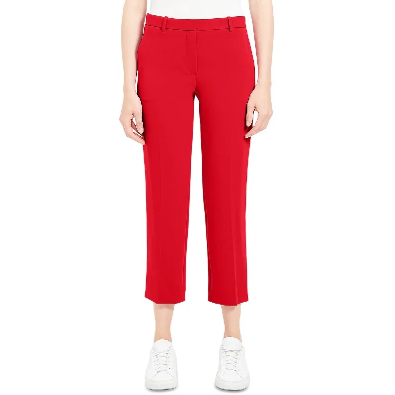 Womens Crepe Tailored Trouser Pants Hip Women's Retro