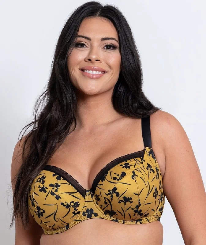 Curvy Kate Artisan Balcony Bra - Ochre/Black Yellow Australian Beach