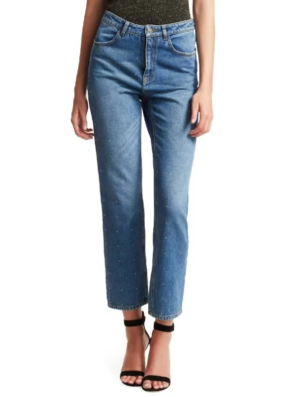 Malone Studded Jeans In Blue Adventure