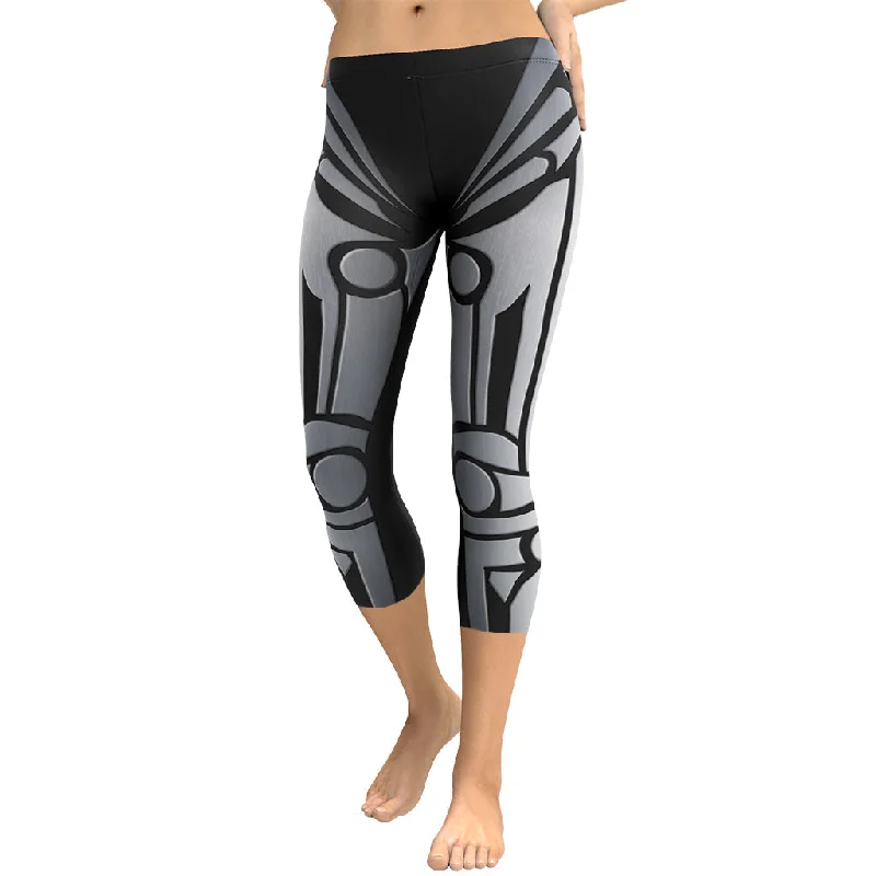Robo Chic Armor Capris Elegant Women's Formal 