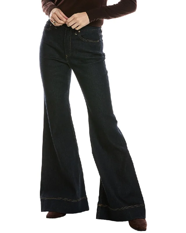 alice + olivia High-Rise Bell Jean Dapper Women's Bow - adorned