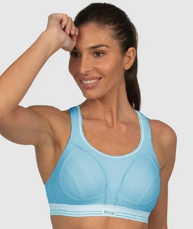 Shock Absorber Ultimate Run Sports Bra - Light Blue Elegant Women's 