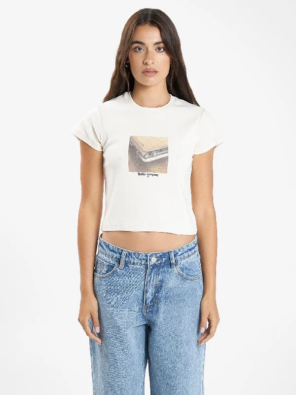 Old And Gold Mini Tee - Heritage White Cashmere