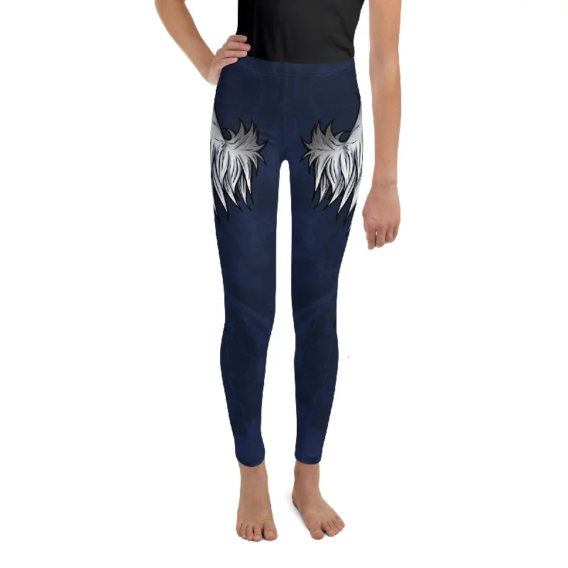 Angel Wings Youth Leggings Polished Women's Silk