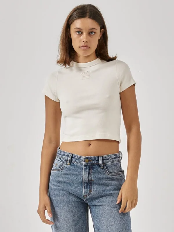 Vision of You Y2k Tee - Heritage White Sophisticated Women's Tailored