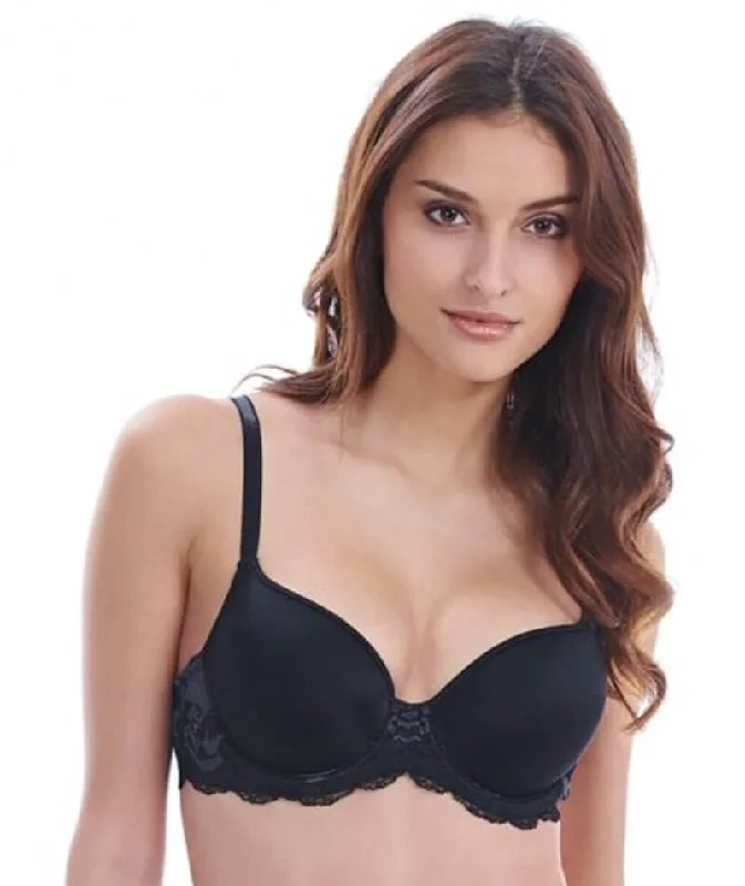 Wacoal Lace Affair Contour Bra - Black/Graphite Hip Women's Urban