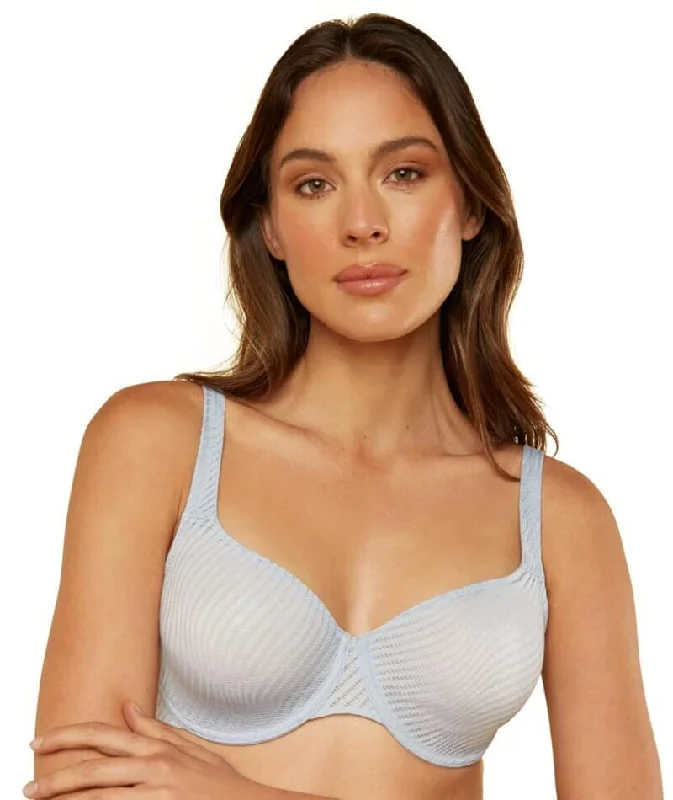 Triumph Harmony Spotlight Underwired Minimizer Bra - Eggshell Blue Monochromatic Office Style