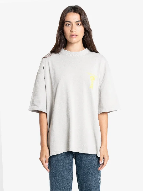 Earths Services Oversized Tee - Oyster Grey European