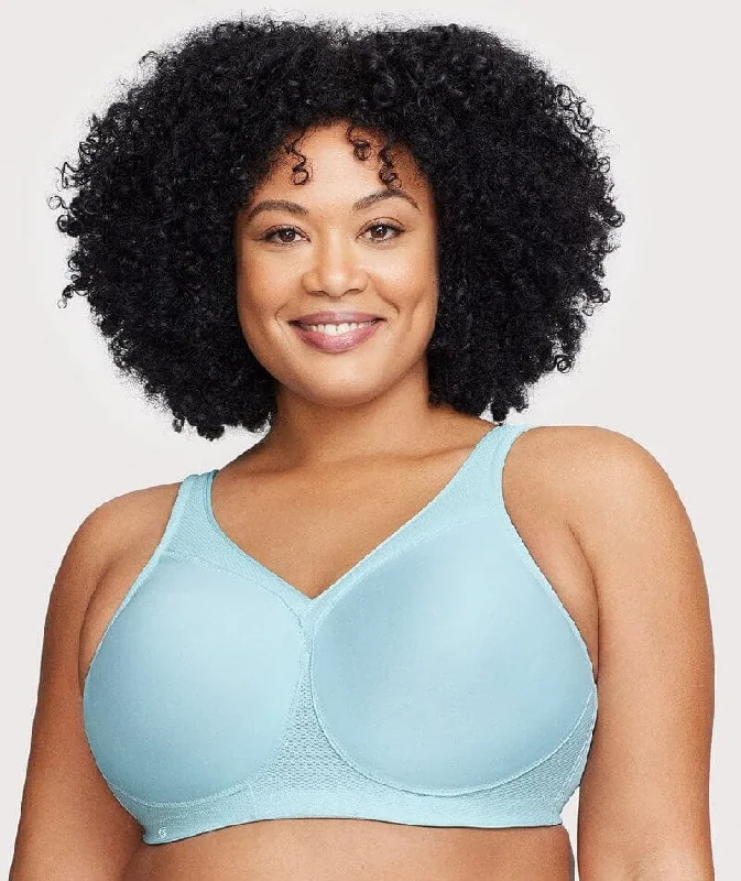 Glamorise Magiclift Seamless Wire-Free Sports Bra - Frosted Aqua Business