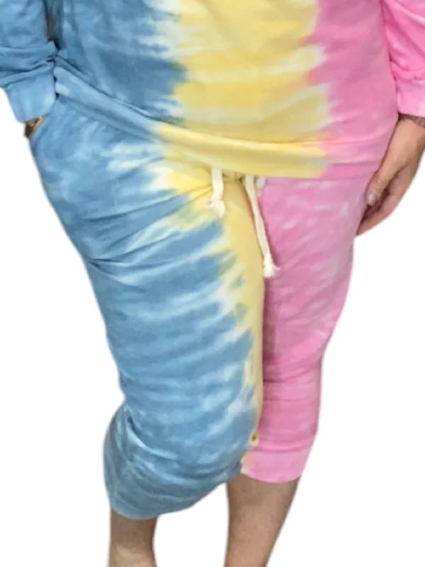 Tie Dye Jogger In Multi Color Sharp Women's Italian