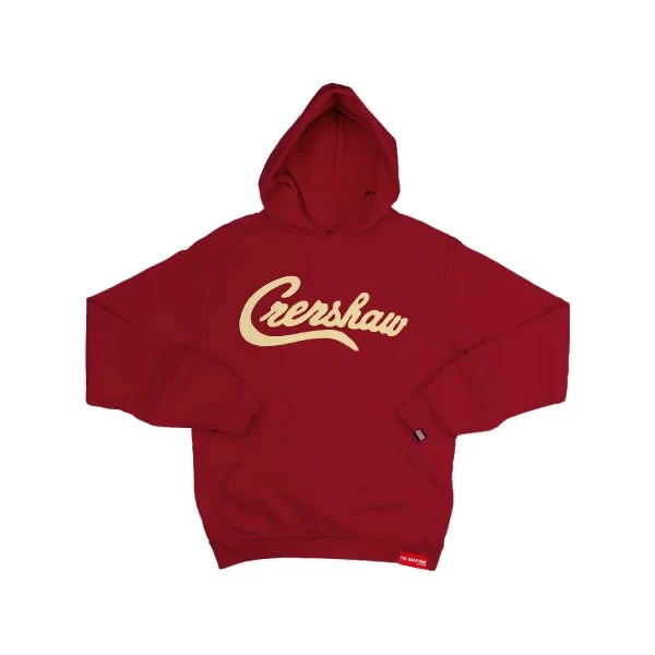 Special Edition Vintage Twill Crenshaw Hoodie - Vintage Red/Cream Sophisticated Women's Tailored