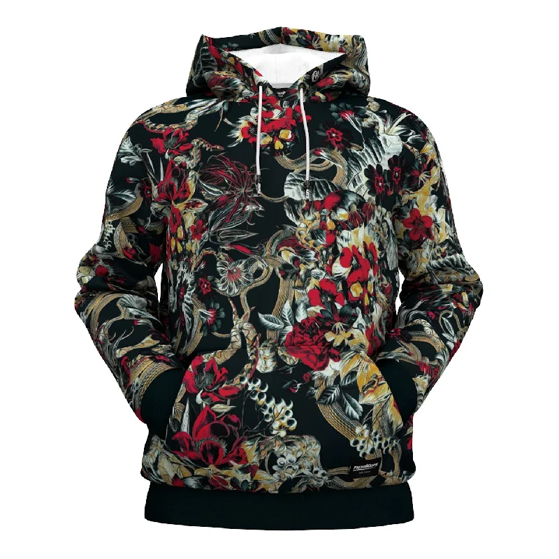 Crimson Bloom Hoodie Disco