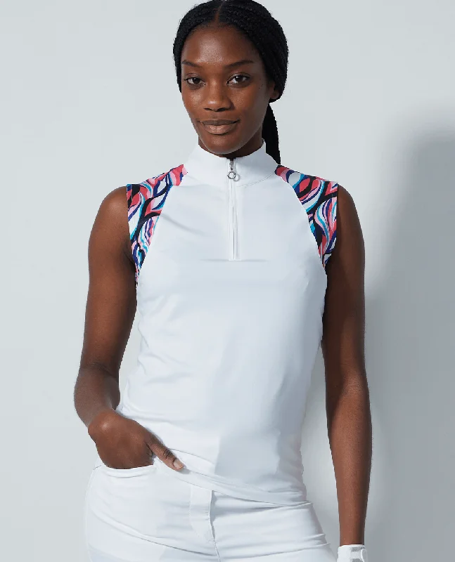 DAILY SPORTS Carira Sleeveless Half Neck Polo 342 Illusion Wave Laid - back Women's Vibe