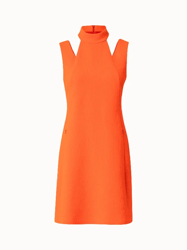 Wool Crêpe Double-Face Dress Compression